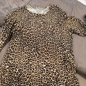 Chico’s leopard print top. Size 2